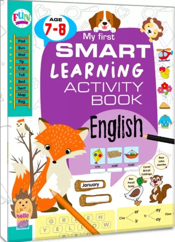 My First Smart Early Learning Brain Booster Educational English Activity Books for Kids, Children and Toddler - Ages 7-8 years